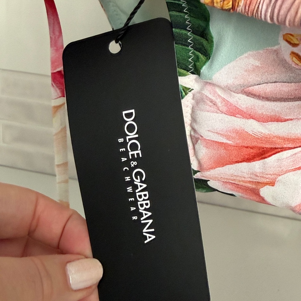 Dolce & Gabbana Multicolor Floral Bikini Top - Picture 2 of 12